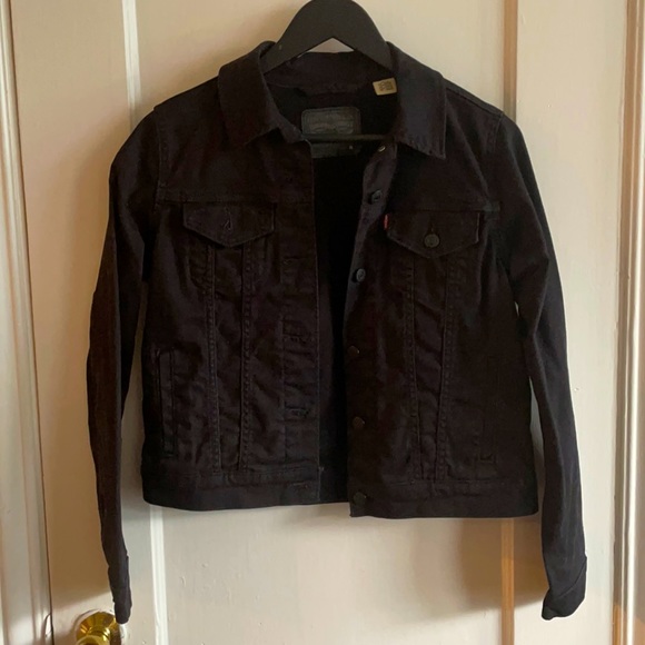 Levi’s Fitted Black Denim Jacket - Picture 1 of 3